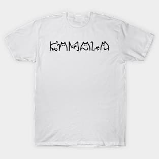 Kamala-Harris-Cat-Lettering-Positive T-Shirt